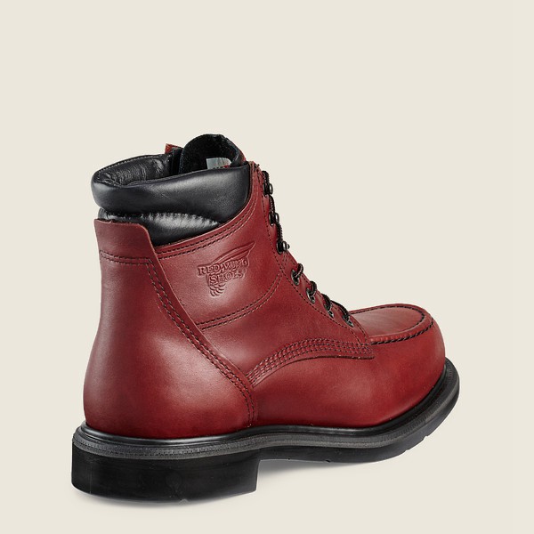 Red Wing Work Boots Supersole® - 6-inch Soft Toe - Burgundy - Mens INY967342